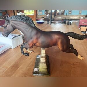 SR 1996 SNOWBOUND Breyer Matte Dapple Seal Bay Jumping Horse Jumper USET Olympic
